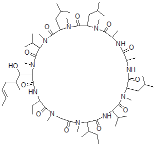CAS#: 143205-42-9, 9-(N-Methyl-L-isoleucine)cyclosporin A