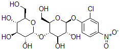 CAS 登录号：143206-27-3， (2R,3R,4S,5S,6R)-2-[(2R,3S,4R,5R,6S)-6-(2-氯-4-硝基苯氧基)-4,5-二羟基-2-(羟基甲基)四氢吡喃-3-基]氧基-6-(羟基甲基)四氢吡喃-3,4,5-三醇