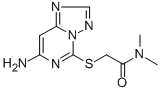 CAS 登录号：143212-83-3， 2-((7-氨基[1,2,4]三唑并(1,5-c)嘧啶-5-基)硫代)-N,N-二甲基-乙酰胺