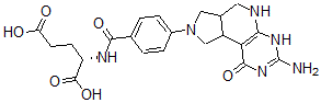 CAS#: 143234-78-0, N-(4-(3-Amino-1,2,5,6,6a,7,9,9a-octahydro-1-oxo-8H-pyrrolo(3',4':4,5)pyrido(2,3-d)pyrimidin-8-yl)bezoyl)-L-glutamic acid