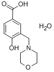 CAS 登录号：143269-99-2， 4-羟基-3-(4-吗啉基甲基)-苯甲酸水合物(1:2)