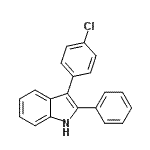 CAS 登录号：143360-82-1， 3-(4-氯苯基)-2-苯基-1H-吲哚