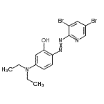 CAS#: 14337-54-3, 2-[(3,5-Dibromo-2-Pyridinyl)Diazenyl]-5-(Diethylamino)Phenol