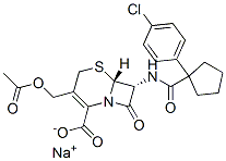 CAS#: 143407-77-6, Sodium (6R,7R)-3-(Acetyloxymethyl)-7-[[1-(4-Chlorophenyl)Cyclopentanecarbonyl]Amino]-8-Oxo-5-Thia-1-Azabicyclo[4.2.0]Oct-2-Ene-2-Carboxylate