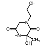 CAS 登录号：143411-86-3， 1-(2-羟基乙基)-3,3-二甲基-2,5-哌嗪二酮