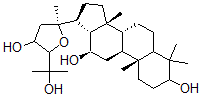 CAS#: 143436-21-9, (8R,9S,10R,12R,13R,14R,17S)-17-[(2S)-4-Hydroxy-5-(2-Hydroxypropan-2-Yl)-2-Methyloxolan-2-Yl]-4,4,10,14-Tetramethyl-1,2,3,5,6,7,8,9,11,12,13,15,16,17-Tetradecahydrocyclopenta[a]Phenanthrene-3,12-Diol