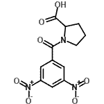CAS 登录号：143492-62-0， 1-(3,5-二硝基苯甲酰)脯氨酸