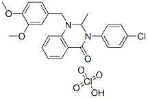 CAS#: 143579-10-6, 3-(4-Chlorophenyl)-1-[(3,4-Dimethoxyphenyl)Methyl]-2-Methylquinazolin-1-Ium-4-One Perchlorate