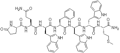 CAS#: 143675-79-0, 5-Oxo-L-Prolyl-L-Glutaminyl-D-Tryptophyl-L-Phenylalanyl-D-Tryptophyl-D-Tryptophyl-L-Methioninamide