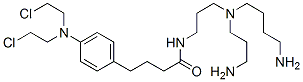 CAS 登录号：143984-22-9， N-[3-(4-氨基丁基-(3-氨基丙基)氨基)丙基]-4-[4-[二(2-氯乙基)氨基]苯基]丁酰胺