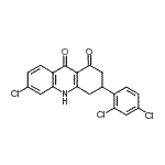 CAS#: 144155-24-8, 6-Chloro-3-(2,4-Dichlorophenyl)-9-Hydroxy-3,4-Dihydro-1(2H)-Acridinone