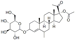 CAS#: 144356-81-0, [(3S,6S,8R,9S,10R,13S,14S,17R)-17-Acetyl-6,10,13-Trimethyl-3-[(2R,3R,4S,5S,6R)-3,4,5-Trihydroxy-6-(Hydroxymethyl)Oxan-2-Yl]Oxy-1,2,3,6,7,8,9,11,12,14,15,16-Dodecahydrocyclopenta[a]Phenanthren-17-Yl] Acetate