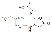 CAS 登录号：144398-02-7， 5-[(E)-3-羟基丁-1-烯基]-4-[[4-(甲氧基甲基)苯基]氨基]四氢呋喃-2-酮