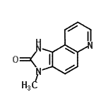 CAS 登录号：144486-08-8， 3-甲基-1,3-二氢-2H-咪唑并[4,5-f]喹啉-2-酮