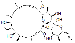 CAS#: 144539-92-4, (3E,5E,7R,8R,9S,10S,11R,13E,15E,17S,18R)-18-[(2S,3R,4S)-4-[(2R,4R,5S,6R)-2,4-Dihydroxy-5-Methyl-6-[(E)-Prop-1-Enyl]Oxan-2-Yl]-3-Hydroxypentan-2-Yl]-9-Ethyl-8,10-Dihydroxy-3,17-Dimethoxy-5,7,11,13-Tetramethyl-1-Oxacyclooctadeca-3,5,13,15-Tetraen-2-One