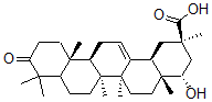 CAS#: 144629-85-6, (2R,4S,4aR,6aR,6aS,6bR,12aR,14bR)-4-Hydroxy-2,4a,6a,6b,9,9,12a-Heptamethyl-10-Oxo-3,4,5,6,6a,7,8,8a,11,12,13,14b-Dodecahydro-1H-Picene-2-Carboxylic Acid