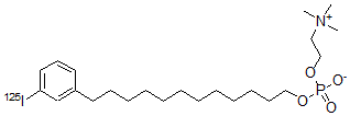 CAS#: 144796-42-9, 2-((Hydroxy((12-(3-(Iodo-125I)Phenyl)Dodecyl)Oxy)Phosphinyl)Oxy)-N,N,N-Trimethyl-Ethanaminium Hydroxide Inner Salt
