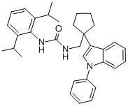 CAS#: 145131-32-4, 3-[2,6-Di(Propan-2-Yl)Phenyl]-1-[[1-(1-Phenylindol-3-Yl)Cyclopentyl]Methyl]Urea