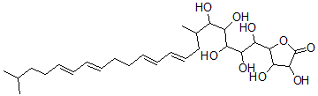 CAS#: 145144-33-8, 3,4-Dihydroxy-5-[(8E,10E,14E,16E)-1,2,3,4,5-Pentahydroxy-6,20-Dimethylhenicosa-8,10,14,16-Tetraenyl]Oxolan-2-One