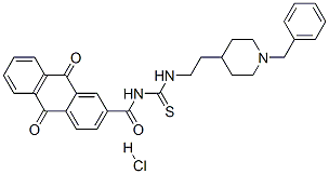 CAS#: 145232-74-2, N-[2-(1-Benzylpiperidin-4-Yl)Ethylcarbamothioyl]-9,10-Dioxoanthracene-2-Carboxamide Hydrochloride