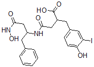 CAS#: 145253-48-1, 4-[[4-(Hydroxyamino)-4-Oxo-1-Phenylbutan-2-Yl]Amino]-2-[(4-Hydroxy-3-Iodophenyl)Methyl]-4-Oxobutanoic Acid