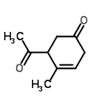 CAS 登录号：145300-01-2， 5-乙酰基-4-甲基-3-环己烯-1-酮