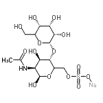 CAS#: 145447-78-5, Sodium (5xi)-2-Acetamido-2-Deoxy-4-O-[(5xi)-alpha-L-Ribo-Hexopyranosyl]-6-O-Sulfonato-beta-D-Lyxo-Hexopyranose