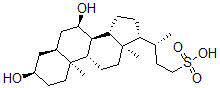 CAS#: 145523-79-1, (3R)-3-[(3R,5S,7R,8R,9S,10S,13R,14S,17R)-3,7-Dihydroxy-10,13-Dimethyl-2,3,4,5,6,7,8,9,11,12,14,15,16,17-Tetradecahydro-1H-Cyclopenta[a]Phenanthren-17-Yl]Butane-1-Sulfonic Acid