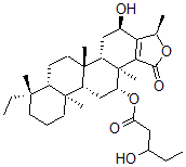 CAS#: 145613-54-3, (4beta,5alpha,12beta,16alpha,20R)-4-Ethyl-16,20-Dihydroxy-12-((3-Hydroxy-1-Oxopentyl)Oxy)-4,8-Dimethyl-D(17alpha)-Homopregn-17-Ene-17alpha-Carboxylic Acid gamma-Lactone