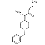 CAS 登录号：1463-52-1， 乙基(1-苄基-4-哌啶基亚基)(氰基)乙酸酯