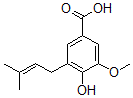 CAS#: 146367-85-3, 4-Hydroxy-3-Methoxy-5-(3-Methylbut-2-Enyl)Benzoic Acid