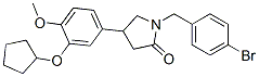 CAS 登录号：146426-61-1， (4R)-1-[(4-溴苯基)甲基]-4-(3-环戊基氧基-4-甲氧基苯基)吡咯烷-2-酮