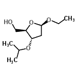 CAS#: 146764-52-5, Ethyl 2-deoxy-3-O-isopropyl-beta-D-erythro-pentofuranoside