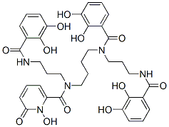 CAS#: 146980-30-5, N-[3-[(2,3-Dihydroxybenzoyl)Amino]Propyl]-N-[4-[(2,3-Dihydroxybenzoyl)-[3-[(2,3-Dihydroxybenzoyl)Amino]Propyl]Amino]Butyl]-1-Hydroxy-6-Oxopyridine-2-Carboxamide