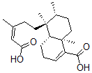 CAS 登录号：146985-82-2， (4aR,5S,6R,8aR)-5-[(Z)-5-羟基-3-甲基-5-氧代戊-3-烯基]-5,6,8a-三甲基-3,4,4a,6,7,8-六氢萘-1-羧酸