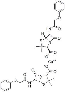 CAS#: 147-48-8, Calcium (2S,5R,6R)-3,3-Dimethyl-7-Oxo-6-[(2-Phenoxyacetyl)Amino]-4-Thia-1-Azabicyclo[3.2.0]Heptane-2-Carboxylate