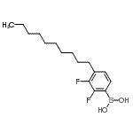 CAS 登录号：147223-09-4， (4-癸基-2,3-二氟苯基)硼酸