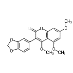 CAS 登录号：14736-62-0， 3-(1,3-苯并二氧戊环-5-基)-4,5,7-三甲氧基-2H-苯并吡喃-2-酮