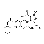 CAS#: 147676-55-9, 5-[2-Ethoxy-5-(1-Piperazinylacetyl)Phenyl]-1-Methyl-3-Propyl-1,4-Dihydro-7H-Pyrazolo[4,3-d]Pyrimidin-7-One
