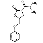CAS 登录号：14789-97-0， 3-异丁酰基-5-(苯氧基甲基)-1,3-恶唑烷-2-酮