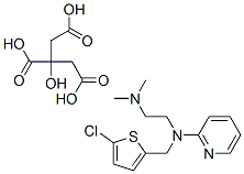 CAS#: 148-64-1, 2-((5-Chloro-2-thenyl)(2-(dimethylamino)ethyl)amino)pyridine citrate (1:1)