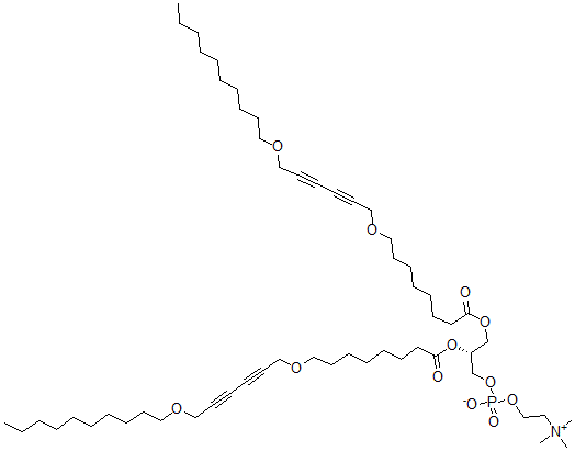 CAS 登录号：148057-01-6， [(2R)-2,3-二[8-(6-癸氧基己-2,4-二炔氧基)辛酰氧基]丙基]2-三甲基铵乙基磷酸酯盐