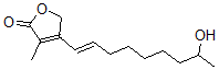 CAS 登录号：148077-11-6， 4-[(E)-8-羟基壬-1-烯基]-3-甲基-5H-呋喃-2-酮