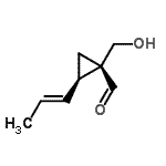 CAS#: 148164-45-8, (1R,2R)-1-(Hydroxymethyl)-2-[(1E)-1-Propen-1-Yl]Cyclopropanecarbaldehyde