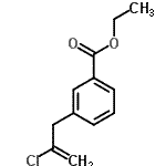 CAS 登录号：148252-48-6， 乙基3-(2-氯-2-丙烯-1-基)苯甲酸酯