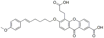 CAS 登录号：148291-65-0， 5-(2-羧基乙基)-6-[(E)-6-(4-甲氧基苯基)己-5-烯氧基]-9-氧代氧杂蒽-2-羧酸