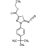 CAS#: 148367-92-4, Ethyl (5Z)-5-(Cyanoimino)-4-[4-(2-Methyl-2-Propanyl)Phenyl]-4,5-Dihydro-1,3,4-Thiadiazole-2-Carboxylate
