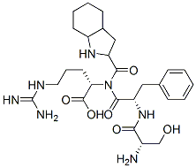 CAS#: 148383-07-7, (2S)-2-[2,3,3a,4,5,6,7,7a-Octahydro-1H-Indole-2-Carbonyl-[(2R)-2-[[(2S)-2-Amino-3-Hydroxypropanoyl]Amino]-3-Phenylpropanoyl]Amino]-5-(Diaminomethylideneamino)Pentanoic Acid