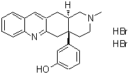 CAS 登录号：148545-09-9， 3-[(4aS,12aR)-2-甲基-1,3,4,5,12,12A-六氢吡啶并[3,4-b]吖啶-4A(2H)-基]苯酚二氢溴酸盐