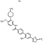 CAS#: 148642-42-6, N-[4-Methoxy-3-(4-Methyl-1-Piperazinyl)Phenyl]-2'-Methyl-4'-(5-Methyl-1,2,4-Oxadiazol-3-Yl)-4-Biphenylcarboxamide Hydrochloride (1:1)